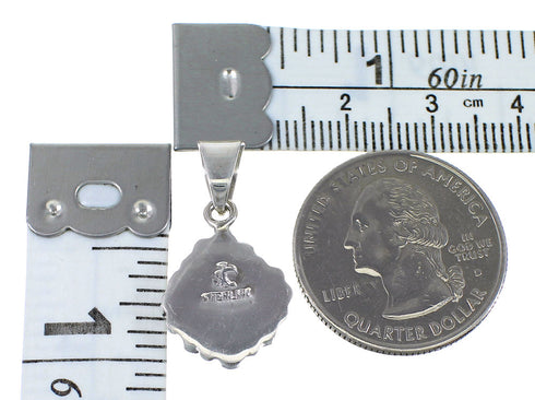 Southwestern Silver Turquoise Pendant YX75699